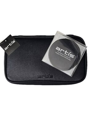 Artis Brush case travel brush cleaning pad bundle new with tags cosmetics Black